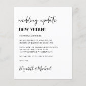 Papier Budget Nouveau site Mariage Faire-part (Devant)