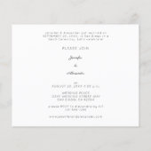 Papier Budget Nouveaux mariés HW 1 Photo Post Mariage Réc (Dos)