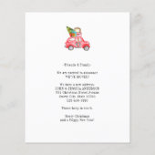 Papier Budget Nouvel An Accueil Fête de Noël Déménagement (Dos)