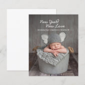 Papier Budget Nouvel An Nouvel Amour Fête Naissance Bébé (Devant / Derrière)