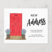 Papier Budget Nouvelle adresse Faire-part de déplacement (Devant)