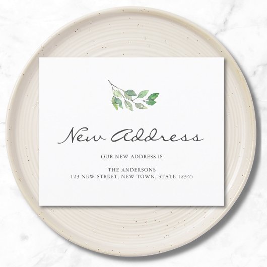 Papier Budget Nouvelle adresse Faire-part de déplacement