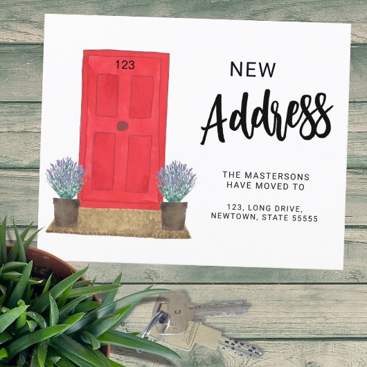 Papier Budget Nouvelle adresse Faire-part de déplacement