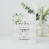 Papier Budget nouvelle adresse maison argent annonce flor (Debout devant)