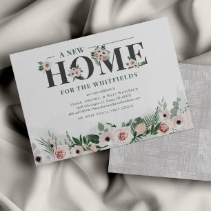 Papier Budget Nouvelle adresse résidentielle Floral Movin