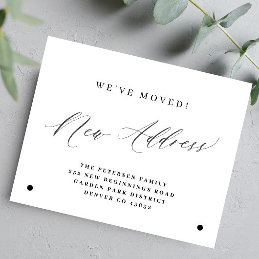 Papier Budget nouvelle adresse simple déplacement faire-p