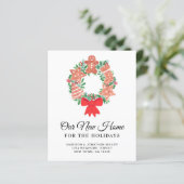 Papier Budget Nouvelle Maison vacances Faire-part de démé (Debout devant)