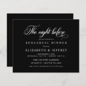 Papier Budget Nuit Noire Avant Le Dîner De Répétition inv (Devant / Derrière)