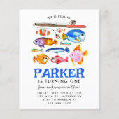 Papier Budget O-Fish-al Reel Plaisir passé pêche Annivers (Devant)