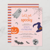 Papier Budget Obtenons Éffrayant Halloween mignon anniver (Devant / Derrière)