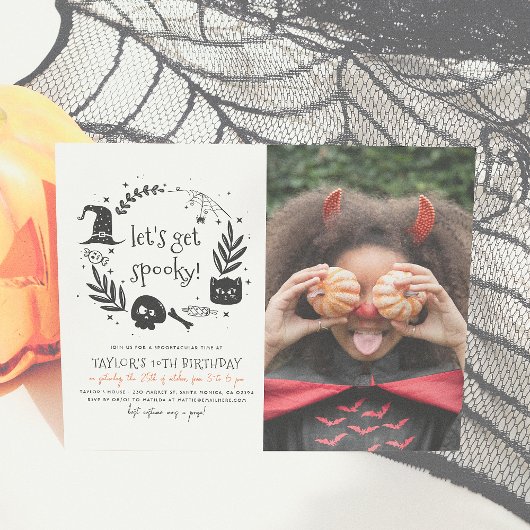 Papier Budget Obtenons Éffrayant Halloween Photo Annivers