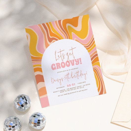 Papier Budget Obtenons Super rose Orange Fille Anniversai