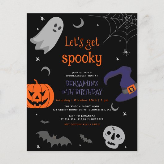 Papier Budget Obtenons un Halloween Éffrayant N'importe q (Devant)