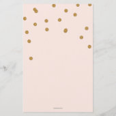 Papier Budget Oh Baby Pink Gold Baby shower Invitation (Dos)