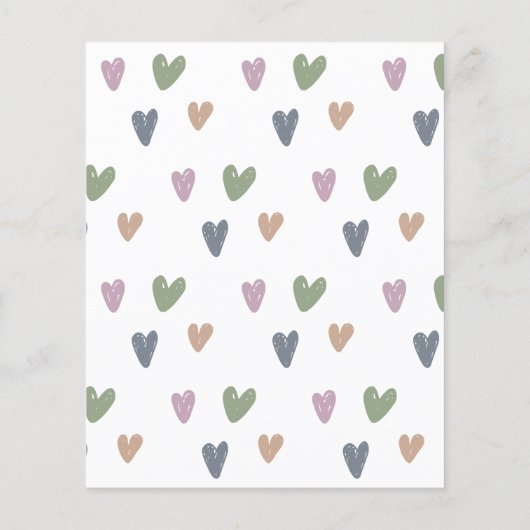 Papier Budget Oh Baby shower Boho Rainbow Merci (Dos)