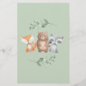 Papier Budget Oh Baby shower Woodland Invitations (Dos)