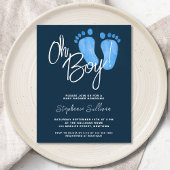Papier Budget Oh Boy Baby shower Invitation