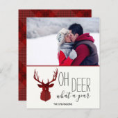 Papier Budget Oh Deer Quelle année de vacances (Devant / Derrière)