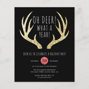 Papier Budget Oh Deer Quelle fête de Noël d'un an