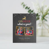 Papier Budget Oh Deer Tartan Chalkboard 2 Fête Photo (Debout devant)