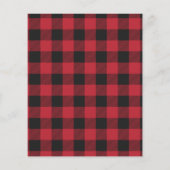 Papier Budget Oh Deer Tartan Chalkboard 2 Fête Photo (Dos)