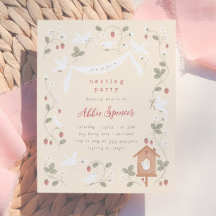 Papier Budget Oiseaux & Baies Fête de Nidification Baby S