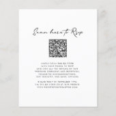 Papier Budget Olive Branch Monogram Mariage Invitation (Dos)