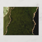 Papier Budget Olive Green Agate Mariage Enregistrer la da (Dos)