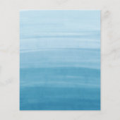 Papier Budget Ombre Dip Dye Ocean Blue Fête des mariées (Dos)