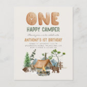 Papier Budget One Happy Camper Flannel 1er anniversaire (Devant)