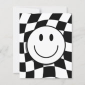 Papier Budget One Happy Dude Boy 1er anniversaire Invitat (Dos)