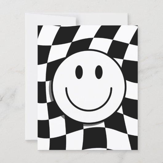 Papier Budget One Happy Dude Boy 1er anniversaire Invitat (Dos)