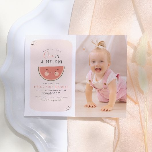 Papier Budget One In A Melon Girl 1er anniversaire