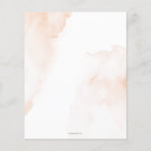 Papier Budget One Sweet Peach First Birthday Invitation (Dos)