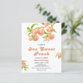 Papier Budget One Sweet Peach Fruit 1er anniversaire Invi (Debout devant)