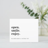 Papier Budget Open Smile Profitez des bijoux (Debout devant)