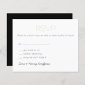 Papier BUDGET or blanc noir clair RAVP (Devant / Derrière)