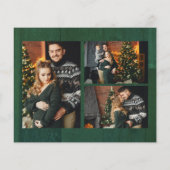 Papier Budget Or et Vert Noël Rustique 4 Multi Photo (Dos)