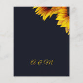 Papier Budget or tournfleurs modernes faire-part de maria (Dos)