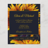 Papier Budget or tournfleurs modernes faire-part de maria (Devant)