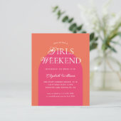 Papier Budget Orange Rose Arch Girls Weekend Bachelorette (Debout devant)