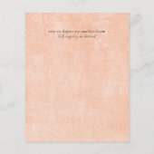 Papier BUDGET Orange Yellow Script Mariage (Dos)