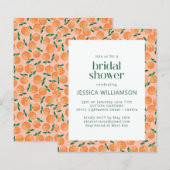 Papier Budget Oranges Fruit Aquarelle Rose Fête de Mariag (Devant / Derrière)