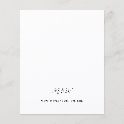 Papier Budget Oranges Rustique Mariage de vacances (Dos)