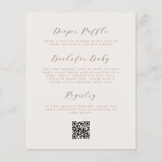 Papier Budget Over the Moon Bear QR Code Baby shower (Dos)