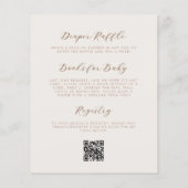 Papier Budget Over the Moon Ours Code QR Baby Shower (Dos)