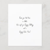 Papier Budget pain d'épice Maison & Cookies de Noël Note (Dos)