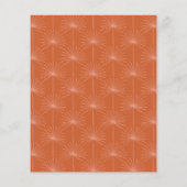 Papier Budget Palm Botanique Brûlé Orange Couples Douche (Dos)