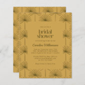 Papier Budget Palm Leaf Fête des mariées de moutarde bota (Devant / Derrière)