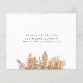 Papier Budget Pampas Abstrait Mariage Grass Enregistrer l (Dos)